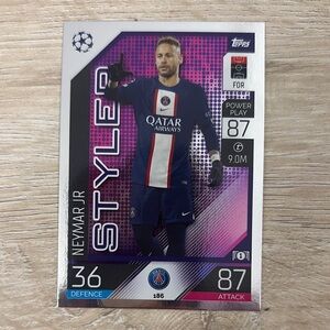 Topps Neymar Jr. Styler Card. Trading card. Soccer